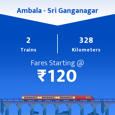 Ambala To Sri Ganganagar Trains